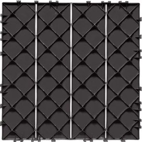 VEVOR Interlocking Deck Tiles 36 Pack 12"x12" Waterproof for Porch Dark Brown