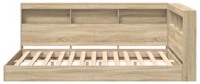 vidaXL Κρεβάτι Βιβλιοθήκης Σονομίν 120x200 εκ Επεξεργασμένο Ξύλο