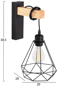 ΑΠΛΙΚΑ ΤΟΙΧΟΥ GROB HM4474 ΜΕΤΑΛΛΟ-ΞΥΛΟ 20x26x38,5Υεκ. (1 Τεμμάχια)