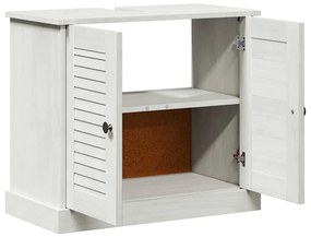 vidaXL Νιπτήρας VIGO Λευκό αντικέ 67.5 x 34 x 59 εκ Μασίφ ξύλο πεύκου