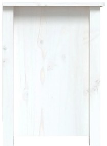 vidaXL Έπιπλο Τηλεόρασης Λευκό 103x36,5x52 εκ. από Μασίφ Ξύλο Πεύκου