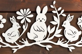 Σετ των 3 Intra απο ξύλο plywood 3mm-4mm πάχος - Cricut Πασχαλινό Laser Cut Δίασταση 4x4 cm INTRAFABR-94062094