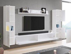 Σύνθετο σαλονιού Paris Xl-Λευκό Γυαλιστερό