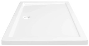 vidaXL Βάση Ντουζιέρας Ορθογώνια Λευκή 70 x 100 εκ. από ABS