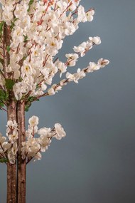 Stewehome Τεχνητό δέντρο ιαπωνικού βελανιδιάς με πυκνά φύλλα Λευκό