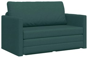 vidaXL Κρεβάτι καναπές Σκούρο πράσινο 124 x 71 x 78 εκ ύφασμα