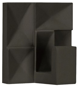 Κρεμάστρα Μπάνιου Brinkle 5x5cm Black Kleine Wolke Polyresin
