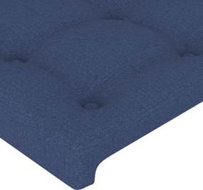 vidaXL Κεφαλάρι Μπλε 144x5x118/128 εκ. Ύφασμα