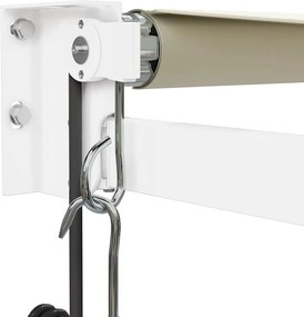 vidaXL Τέντα Πτυσσόμενη Αυτόματη Κρεμ 3 x 2,5 μ.