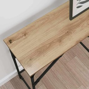 vidaXL Τραπέζι κονσόλας artisan δρυς 140 x 29 x 75 εκ