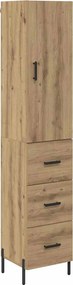 vidaXL Highboard Artisan Oak 34,5 x 34 x 180 εκ. Επεξεργασμένο ξύλο
