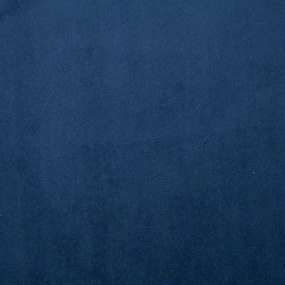 Πολυθρόνα Μπλε Βελούδινη με Πόδια Χρωμίου - Μπλε