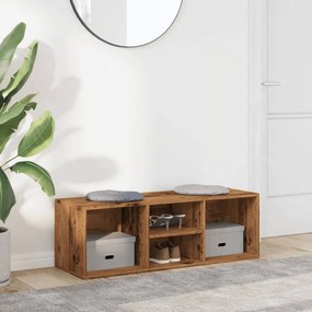 vidaXL Πάγκος Αποθήκευσης Παπουτσιών 102x35x35 εκ. Επεξ. Ξύλο