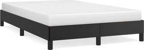 vidaXL Σκελετός Κρεβατιού Χωρίς Στρώμα Μαύρο 120x190 εκ.Συνθ. Δέρμα