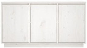vidaXL Μπουφές με Συρτάρια Λευκός 111x34x60 εκ. από Μασίφ Ξύλο Πεύκου