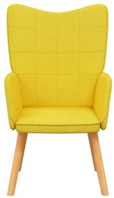 vidaXL Πολυθρόνα Relax Κίτρινο Μουσταρδί Υφασμάτινη