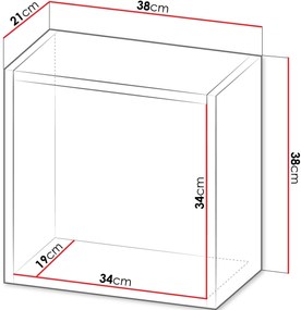 Κρεμαστό ράφι Melo Cube-Fustiki