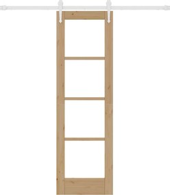 vidaXL Συρόμενη Πόρτα Φυσικό 61 x 198,5 εκ.