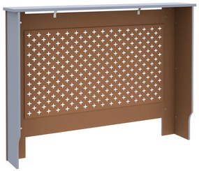 vidaXL Κάλυμμα Καλοριφέρ Ανθρακί 112 x 19 x 81,5 εκ. από MDF