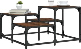 vidaXL Τραπεζάκι Σαλονιού Καφέ Δρυς 68 x 68 x 40 εκ. Επεξεργ. Ξύλο