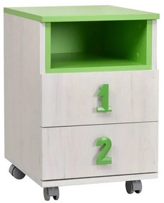 MATIS Κομοδίνο παιδικό Numero 2f Πράσινο Matis585418