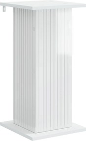 vidaXL Βάση φυτών Γυαλιστερό Λευκό 30,5 x 30 x 60,5 εκ