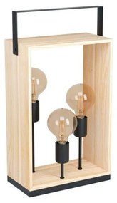 Φωτιστικό Επιτραπέζιο 'Famborough' 43416 Natural-Black Eglo Metal,Wood