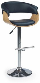 H45 bar stool color: light oak/black DIOMMI V-CH-H/45-J.DĄB-CZARNY