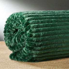 Κουβέρτα Fleece Υπέρδιπλη (220x240) Whitegg Ριγέ AW2023 Πράσινο
