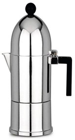 Καφετιέρα Espresso La Cupola A9095/3 B 150ml Silver-Black Alessi Aluminium