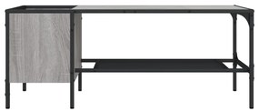 vidaXL Τραπεζάκι Σαλονιού με Ράφι Γκρι Sonoma 100x51x40 εκ. Επεξ. Ξύλο