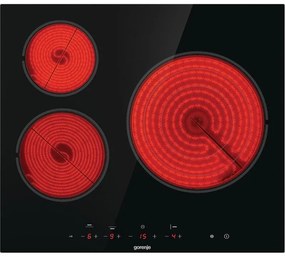 Gorenje ECT632BSCE Εντοιχιζόμενη Αυτόνομη Κεραμική Εστία με Λειτουργία Κλειδώματος 59x52 εκ.