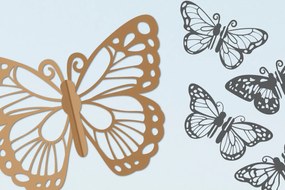 Intra απο ξύλο plywood 3mm-4mm πάχος 3D Butterfly Cut Δίασταση 30x20 cm INTRAFABR-96651066
