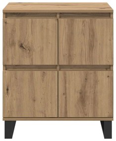 vidaXL Πλαϊνό γραφείο Καφέ 60 x 35 x 70 cm Επεξεργασμένο ξύλο