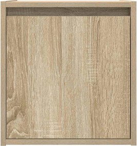 vidaXL Κομοδίνα Επιτοίχια Sonoma Δρυς 38x34x40 εκ.