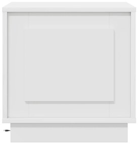 vidaXL Κομοδίνο με LED Φωτισμό Λευκό 44x34,5x45 εκ.