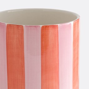 Κασπώ κεραμικό με ρίγες, διάμετρος 14 εκ., JAOMA