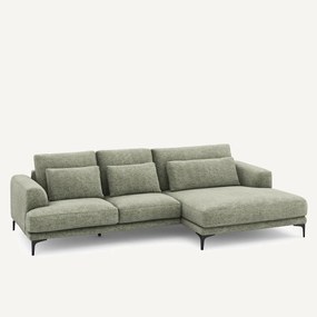 Γωνιακός καναπές XL δεξιός, από βαμβακερό ύφασμα, MARSILE