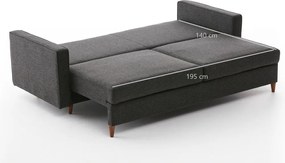 3-Seat Sofa-Bed Eva - Anthracite Anthracite