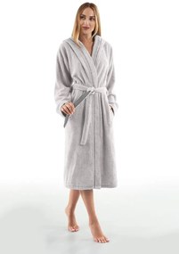 Μπουρνούζι Βαμβακερό Casual Silver Medium Guy Laroche