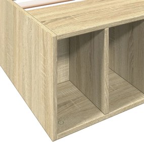 vidaXL Πλαίσιο Κρεβατιού Sonoma Δρυς 75 x 190 εκ. Επεξεργασμένο Ξύλο