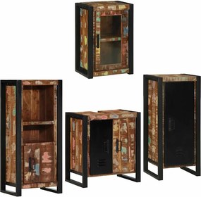 vidaXL Σετ Επίπλων Μπάνιου 4 τμχ. Πολύχρωμο 55 x 35 x 60 εκ.