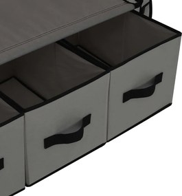 vidaXL Ντουλάπα Γκρι 87x49x159 εκ. Ύφασμα