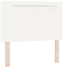 vidaXL Κεφαλάρι Επιτοίχιο με κεφαλάρι Λευκό 100 cm PVC