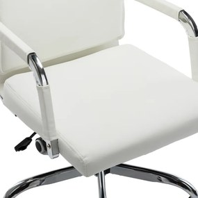 Καρέκλα γραφείου διευθυντη Mavel pakoworld PU λευκό 55x62x100-110εκ