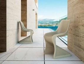 Πολυθρόνα πολυπροπυλένιου Bloom Dove Grey