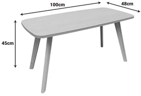 Τραπέζι σαλονιού Komela mdf σε φυσική απόχρωση 100x48x45cm