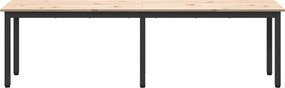 vidaXL παγκάκι Φυσικό 160 x 35 x 45 cm Στερεά ξυλεία πεύκου