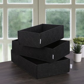 Felt Desk Organizer Set (3 Pieces) HMY - 6272 Black