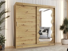 Ντουλάπα Spoti 200 Συρόμενη-Φυσικό